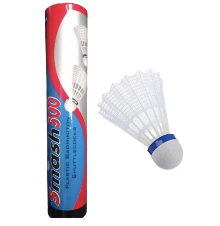 Smash 500 Badminton Shuttlecocks (10 Pcs) – Durable & Stable Flight