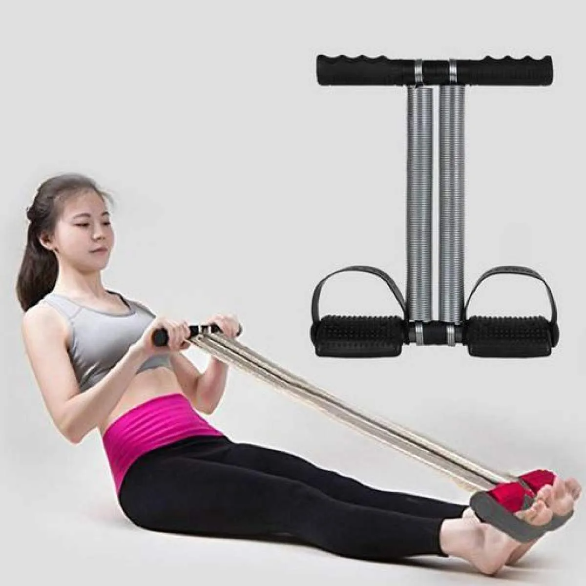 Tummy Trimmer Double Spring – Fitness Equipment for Men & Women | Home Exercise for Slimming & Strengthening