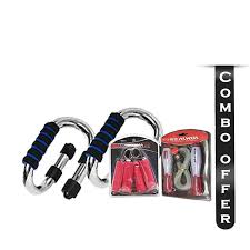 Combo Pack of Push-Up Bar and Hand Grips
