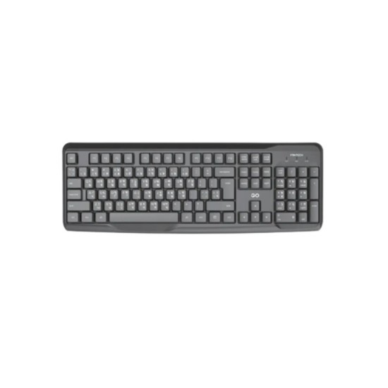 Fantech GO K211 Wired Keyboard – 104 Keys, Spill-Resistant, Plug & Play (Black)