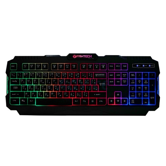 Fantech K511 Hunter Pro Backlit Gaming Keyboard – RGB, 104 Keys, 19-Key Anti-Ghosting