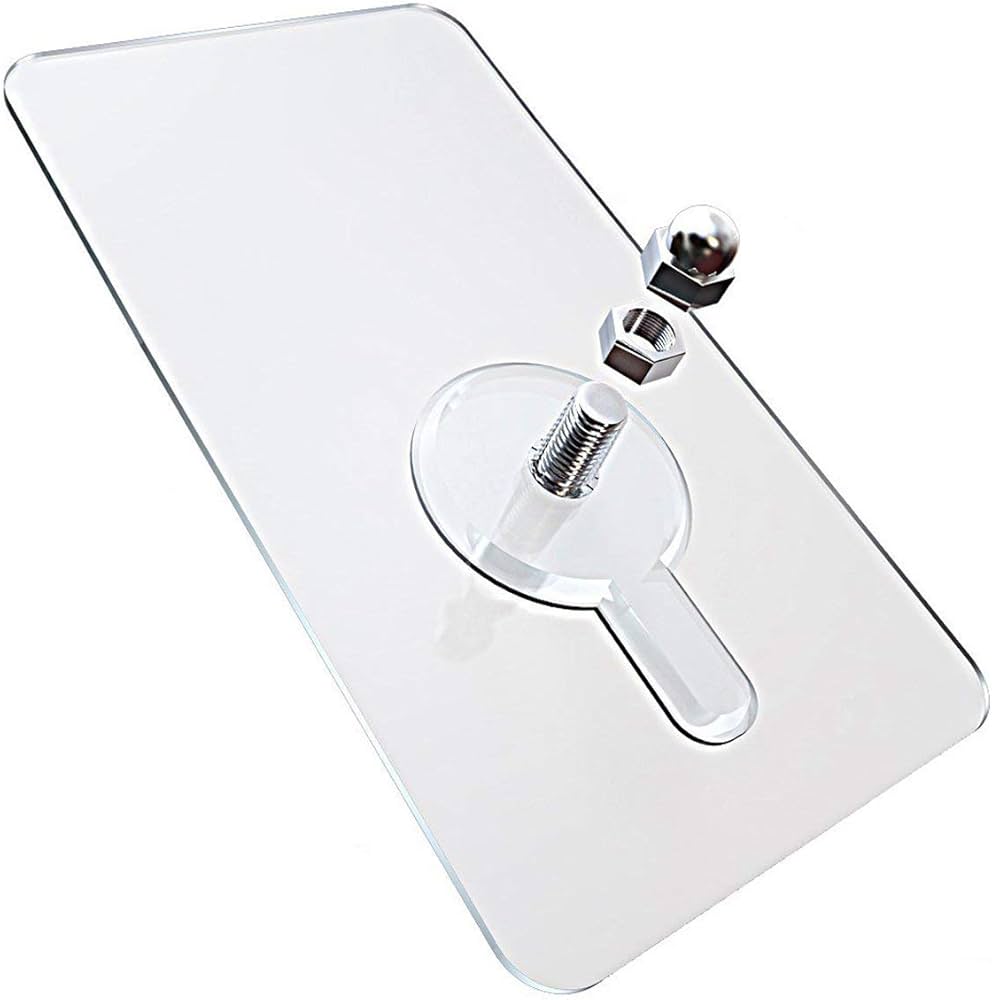 Transparent Hook with Nut – No Drilling Required!