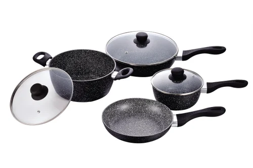 FUMA 7-Piece Marble Non-Stick Cooking Set