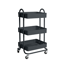 3 Layer Trolley Rack – Portable 3-Tier Kitchen Trolley