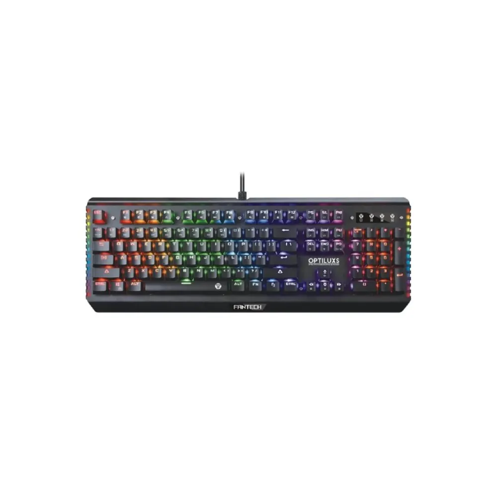 Fantech MK884RGB Optiluxs Full-Size RGB Optical Switch Gaming Keyboard – 104 Keys, Waterproof, Hot-Swappable Switches