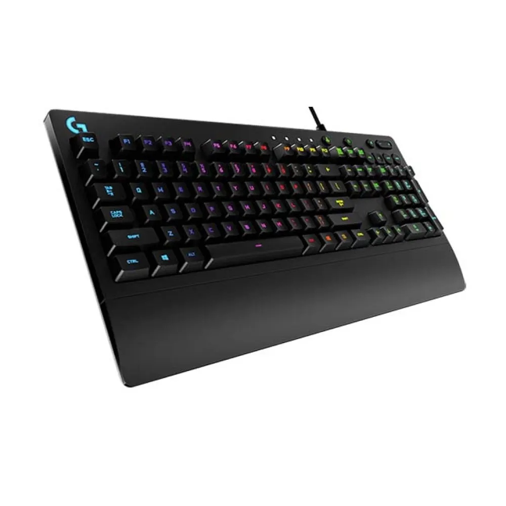 Logitech G213 Prodigy RGB Gaming Keyboard – 5-Zone RGB, USB 2.0, Dedicated Media Controls