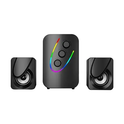 Havit SF140BT 2.1 Strong Bass Bluetooth Speaker – RGB LED, 5W Subwoofer, AUX & BT Connectivity, USB Powered, Home & PC Speaker