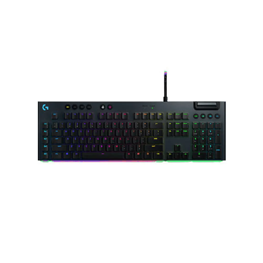 Logitech G813 LIGHTSYNC RGB Mechanical Gaming Keyboard – Ultra-Thin, Tactile Switch, 5 Macro Keys, Dedicated Media Controls