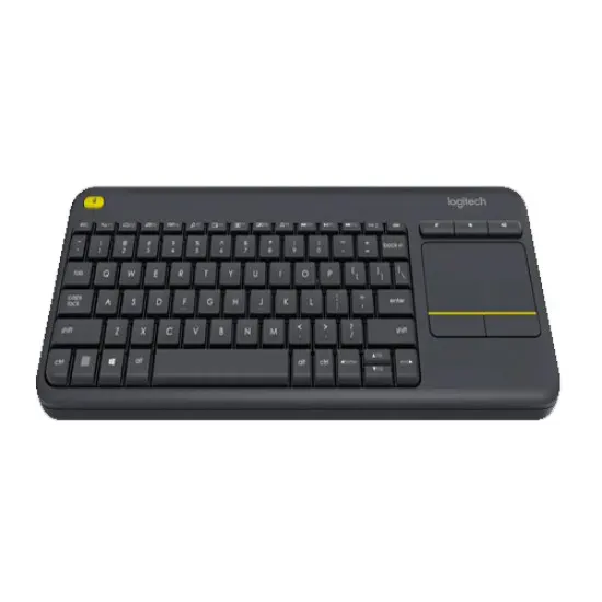 Logitech K400 Plus Wireless Touch Keyboard – Compact, Quiet Typing with Built-in Touchpad