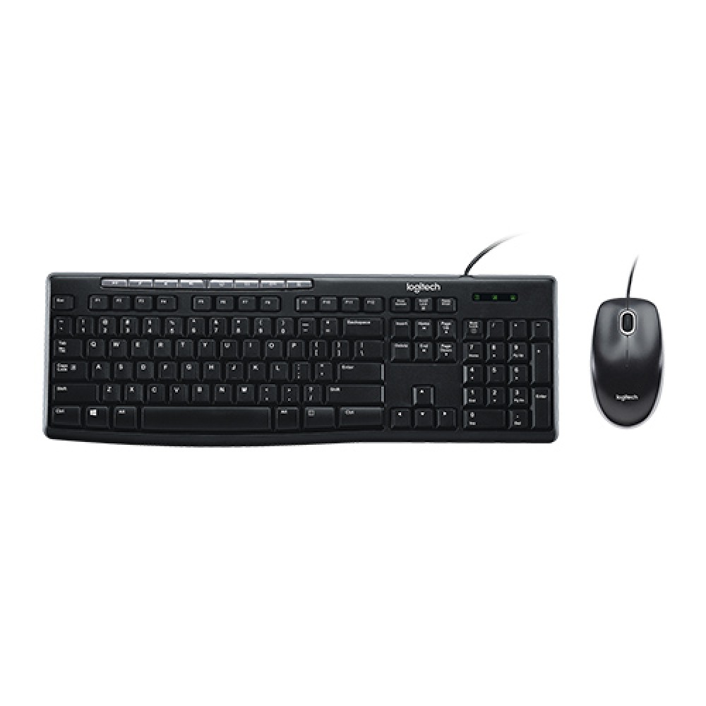 Logitech MK200 Multimedia Keyboard Mouse Combo – Ergonomic, Spill-Resistant Design