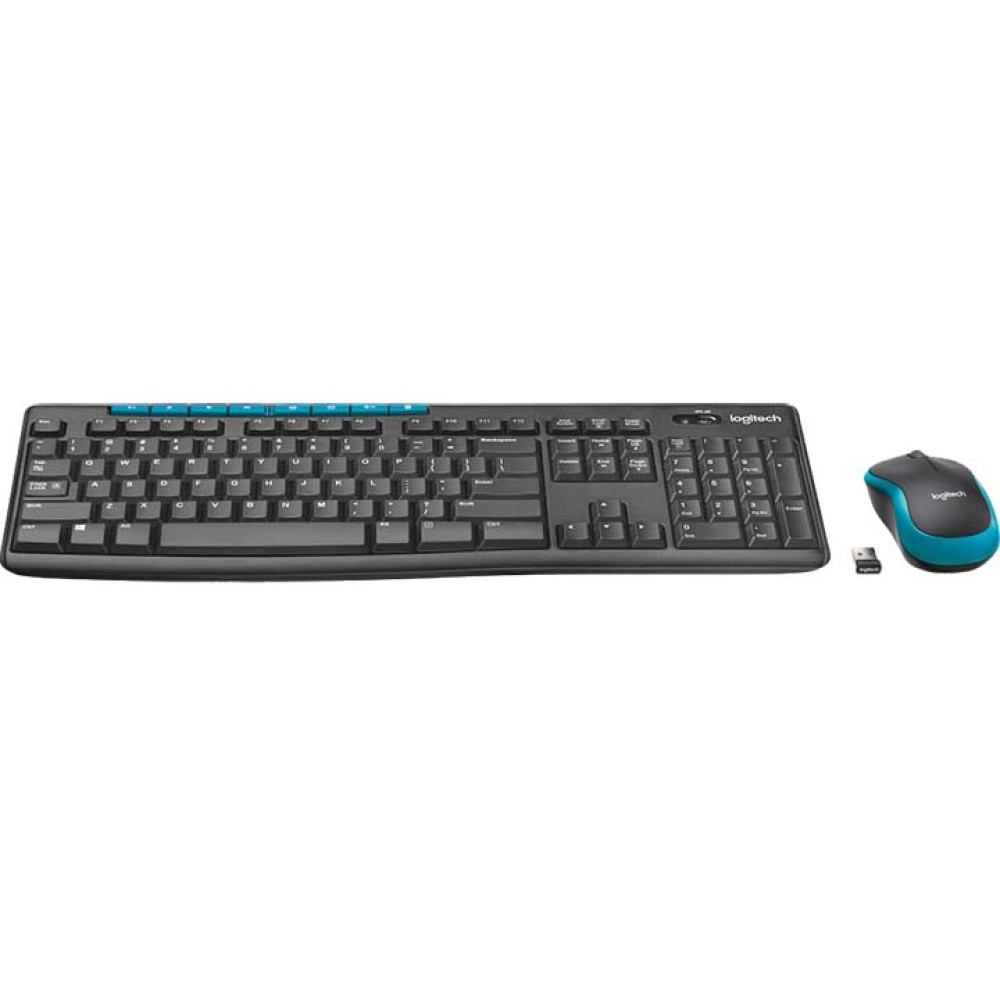 Logitech MK275 Wireless Keyboard & Mouse Combo – Reliable 2.4 GHz Connection, Long Battery Life