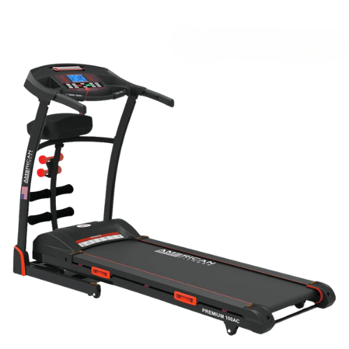 American Fitness Premium 100AC Multifunctional Motorized Treadmill – 2.5HP AC Motor, 150KG Capacity