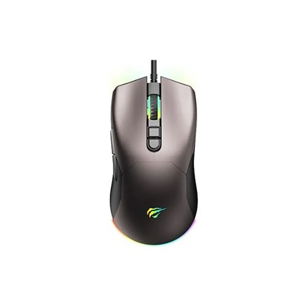 Havit MS1035 Wired Programmable RGB Gaming Mouse – Black, 12800 DPI, 9 Buttons