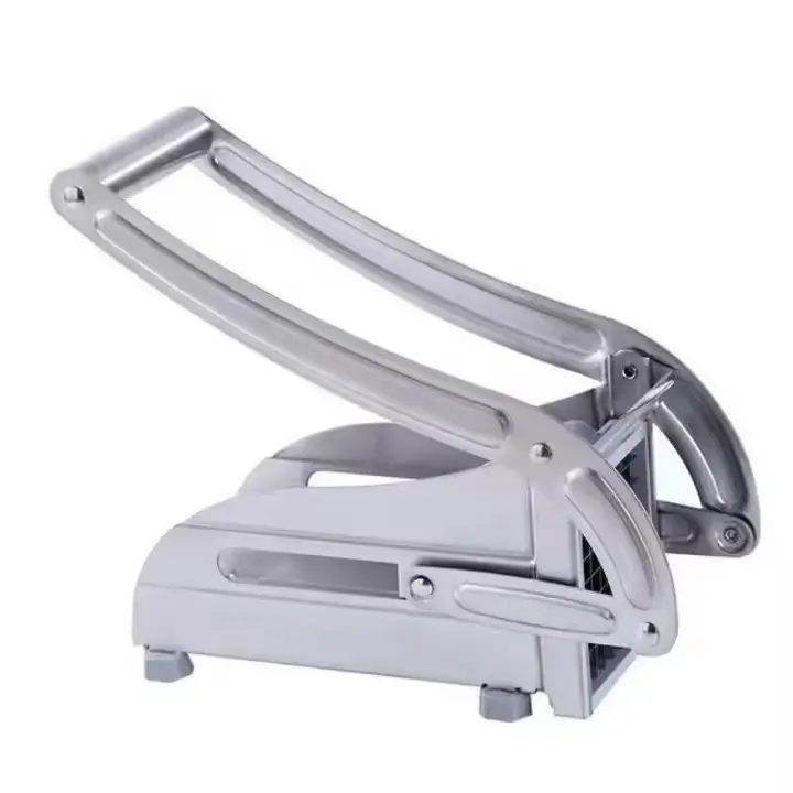 Stainless Steel French Fry Cutter – Vegetable Potato Chopper, Slicer & Dicer with 4 Blades