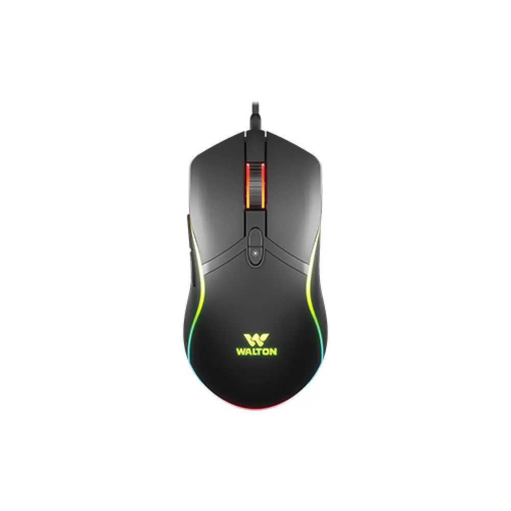 Walton WMG015WB USB RGB Gaming Mouse – 7 Buttons, 6400 DPI, Ergonomic Design