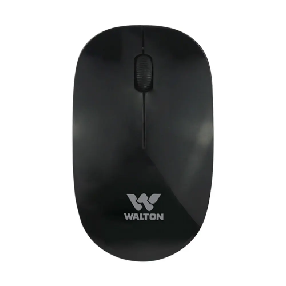 Walton WMS027RNBL 2.4G Wireless Optical Mouse – 1200 DPI, Ergonomic Design, 3 Keys
