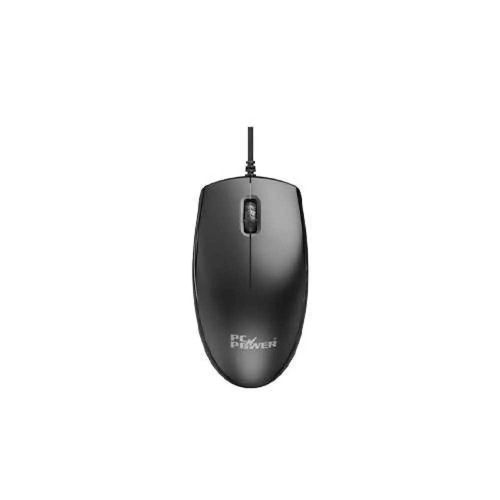 PC Power PCM-315 Wired Optical Mouse – 1000 DPI, Ergonomic Design, 1.8m Cable
