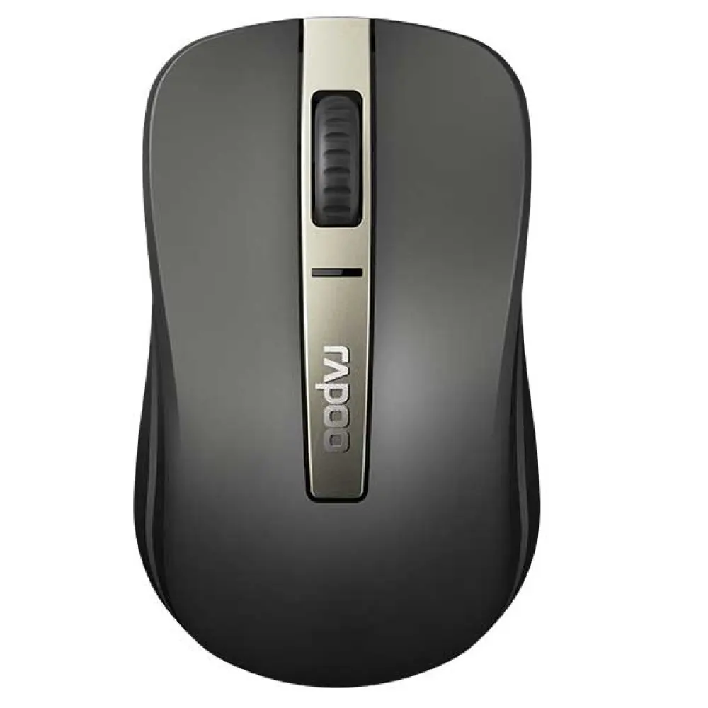 Rapoo 6610S Multi-Mode Wireless Mouse – Bluetooth 3.0/4.0 & 2.4GHz | Connects Up to 4 Devices | 10m Range | 600-1600 DPI | 12-Month Battery Life | Black