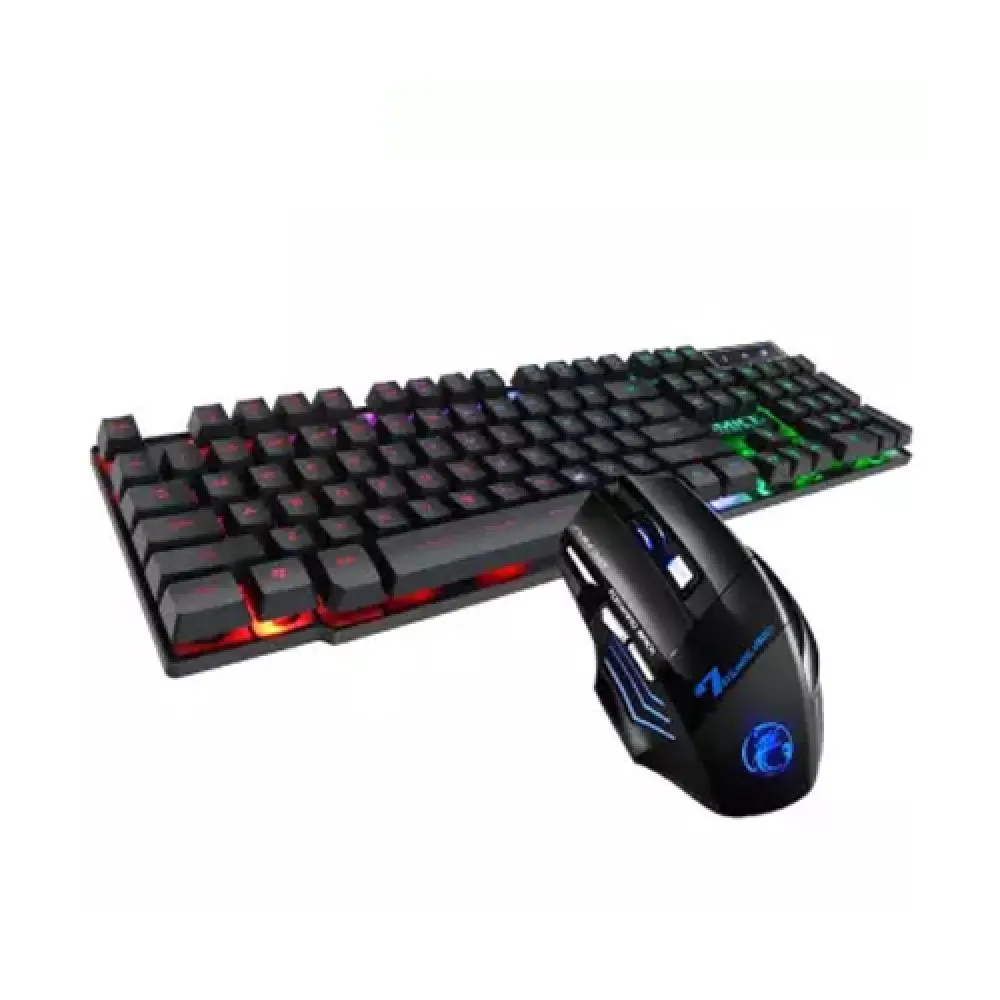 IMICE AN-300 Wired Gaming Keyboard & Mouse Combo – RGB Backlit, 7D Gaming Mouse, 5500 DPI