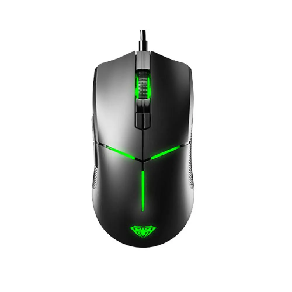 AULA F820 Wired Gaming Mouse – 8 Programmable Buttons, RGB Backlit, 6400 DPI, Ergonomic Design, High-Precision Sensor