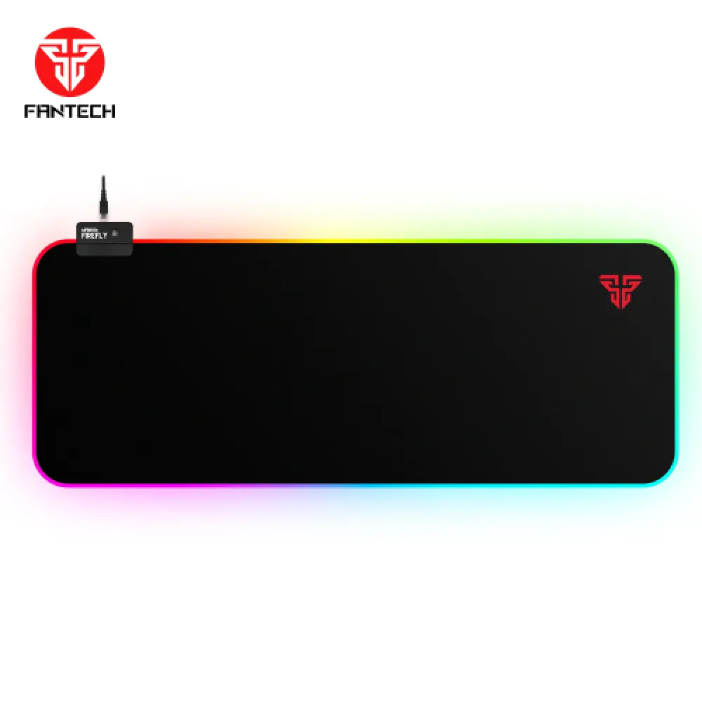 Fantech MPR350 Aurora RGB Mouse Pad – Speed Surface, Customizable RGB Lighting, Anti-Slip Base