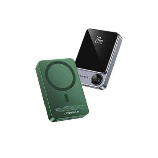Awei P39K 10000mAh 20W PD Wireless Magnetic Power Bank | Fast Charging, Portable, Slim Design