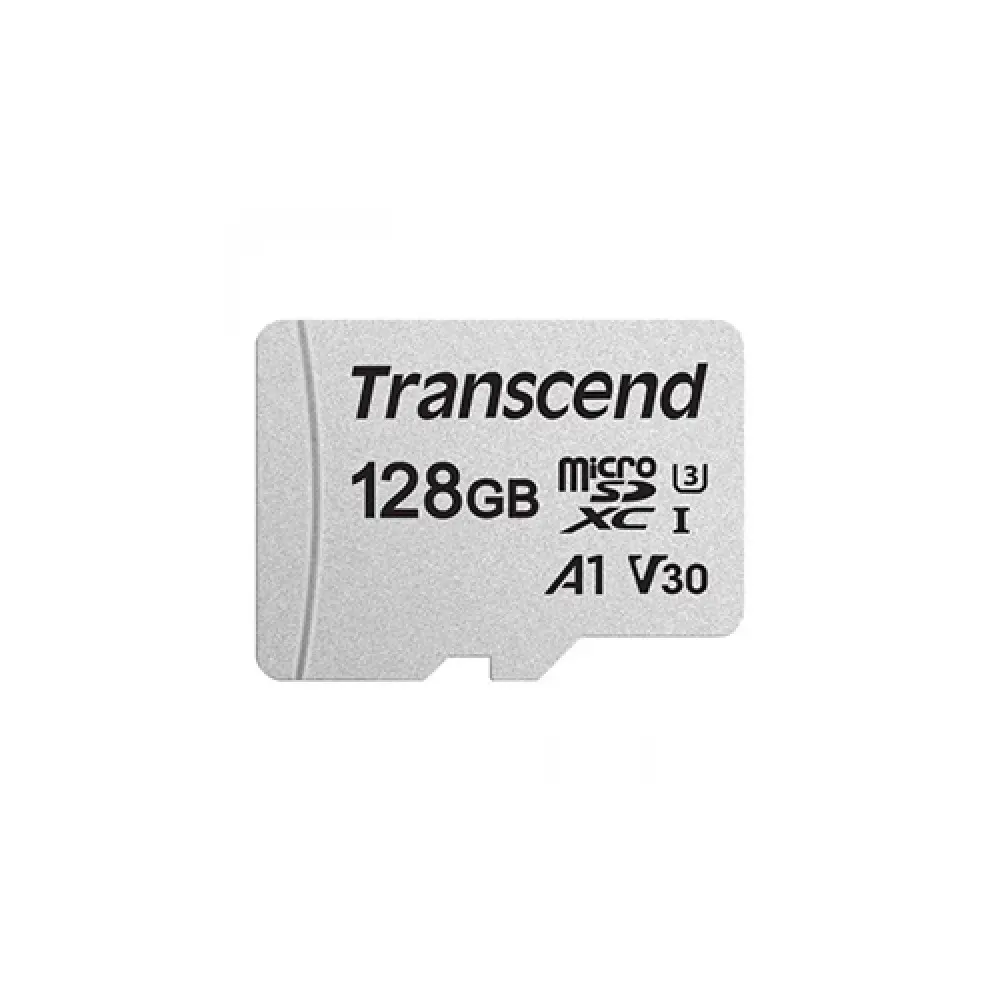 Transcend 300S 128GB MicroSDXC Memory Card – UHS-I U3, V30, 100MB/s Read Speed