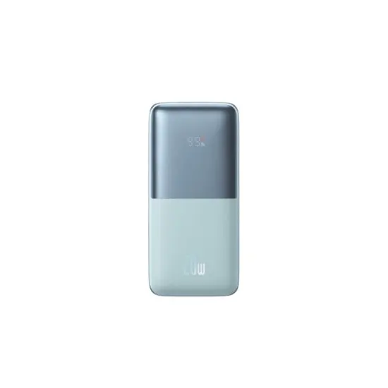 Baseus Bipow Pro 20W 10000mAh Digital Display Fast Charge Power Bank – Blue, USB Type-C, Dual USB Ports, QC 3.0 & PD 3.0 Supported
