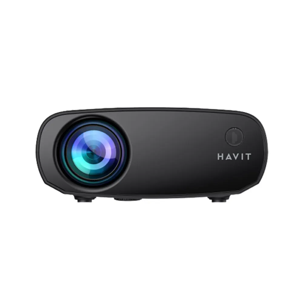 Havit PJ207 Portable 1080P HD Projector | 6000 Lumens, 20–140 Inch Display, Built-in Speaker, Compact Design