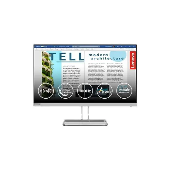 Lenovo L27i-40 27-Inch FHD IPS 100Hz Gaming Monitor | 1ms MPRT, 99% sRGB, Built-in Speakers, Eye Care Technology