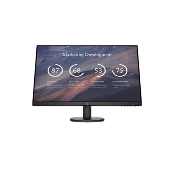 HP P27v G4 27" Full HD IPS Monitor – 75Hz, 5ms, 300 nits, VESA Mount & HDMI | Crisp & Immersive Display | Wonderbrands