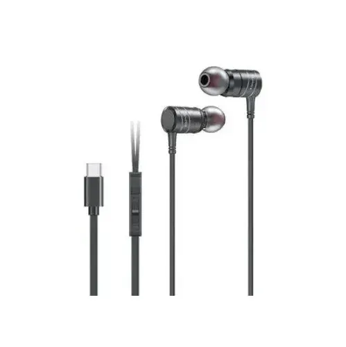 Awei PC-15T Type-C Wired Earphones – HiFi Stereo Sound, In-Ear Design with Mic for iPhone 15, Samsung, Pixel & More
