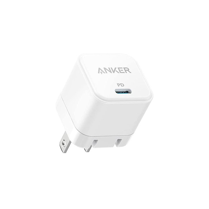 Anker PowerPort III 20W Cube – Compact USB-C Fast Charger for Phones & Tablets, Foldable Design, High-Speed Charging Adapter
