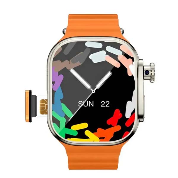 WS10 Ultra 5G Android Smart Watch – 8GB RAM, 128GB ROM, Rotating Dual Camera, 2.01" AMOLED Display, 800mAh Battery, IP67 Waterproof, Video Calling, Play Store Support